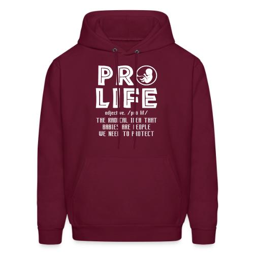 PRO LIFE definition - Men's Hoodie