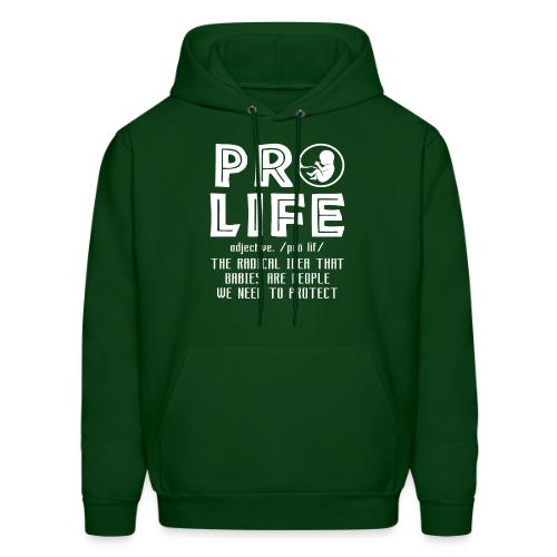 PRO LIFE definition - Men's Hoodie