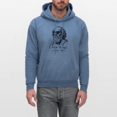 Socrates, I know things, meme' Men's Hoodie | Spreadshirt