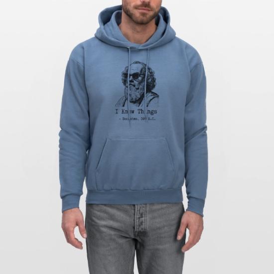 Socrates, I know things, meme' Men's Hoodie | Spreadshirt Socrates, I know things, meme' Men's Hoodie | Spreadshirt