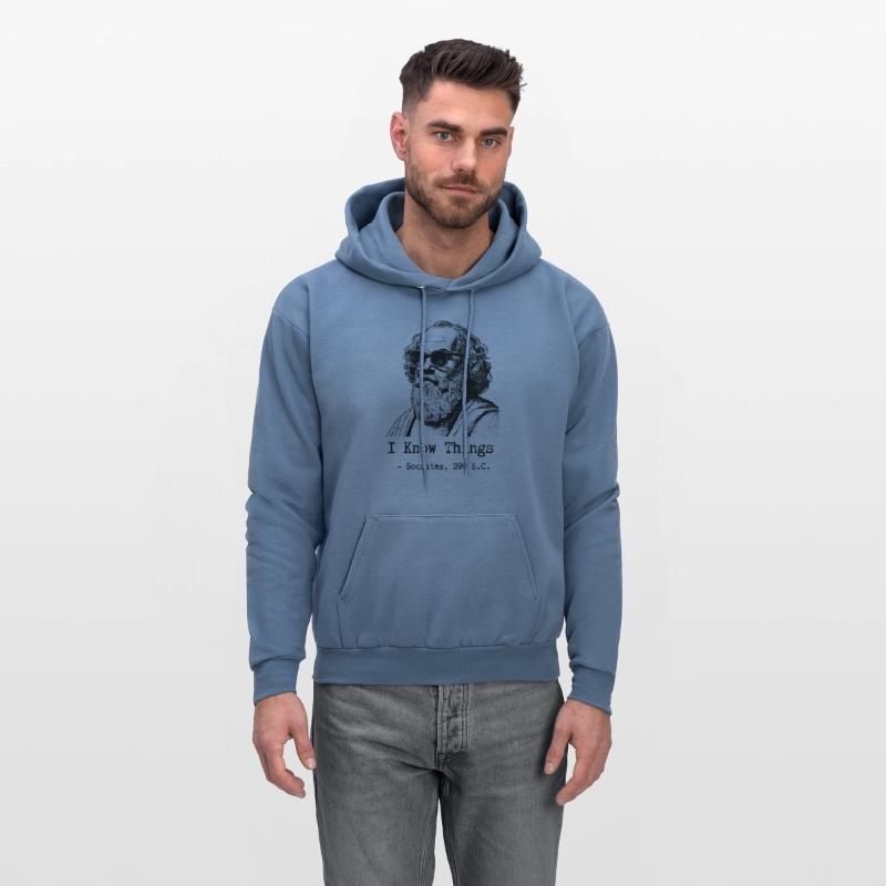 Socrates, I know things, meme' Men's Hoodie | Spreadshirt