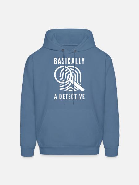 Basically A Detective - Men's Hoodie - denim blue