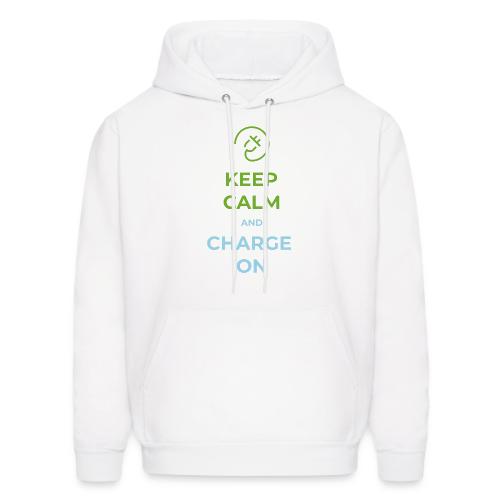 Keep calm and charge on - Men's Hoodie