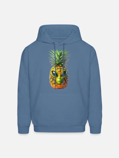 Alien Pineapple - Men's Hoodie - denim blue