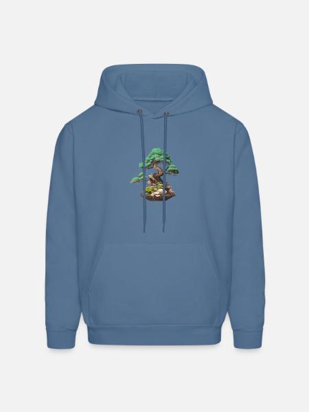 bonsai Japanese Art - Men's Hoodie - denim blue