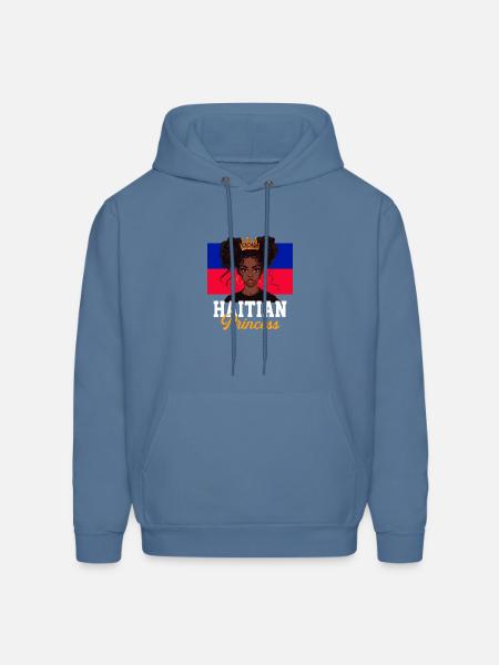 Haitian princess, haiti - Men's Hoodie - denim blue