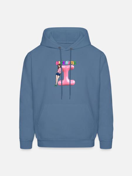 Nick Name I - Men's Hoodie - denim blue