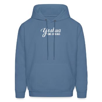 Yeshua Messianic Hebrew Roots Messiah Torah Observ - Men's Hoodie - denim blue - Front - Elias (183cm)