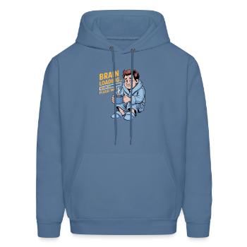Brain Loading Funny Dad Coffee - Men's Hoodie - denim blue - Front - Elias (183cm)