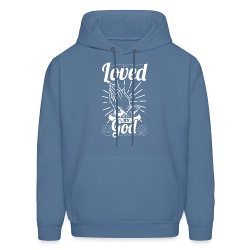 Loved By God (White Letters) - Men's Hoodie