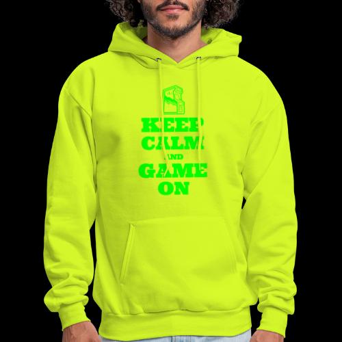 Keep Calm and Game On | Retro Gamer Arcade - Men's Hoodie
