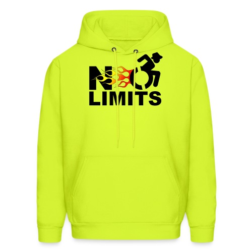 There are no limits when you're in a wheelchair - Men's Hoodie