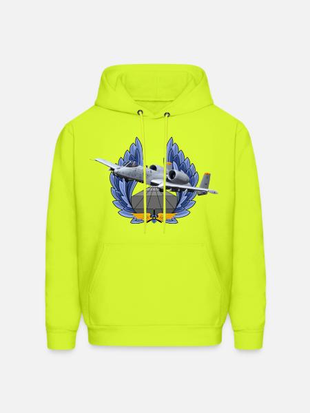 A-10 Thunderbolt - Men's Hoodie - safety green