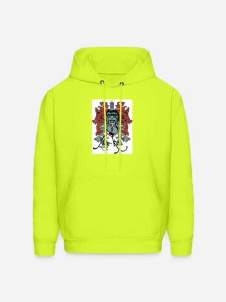 Mon-Key Revenge - Men's Hoodie - safety green