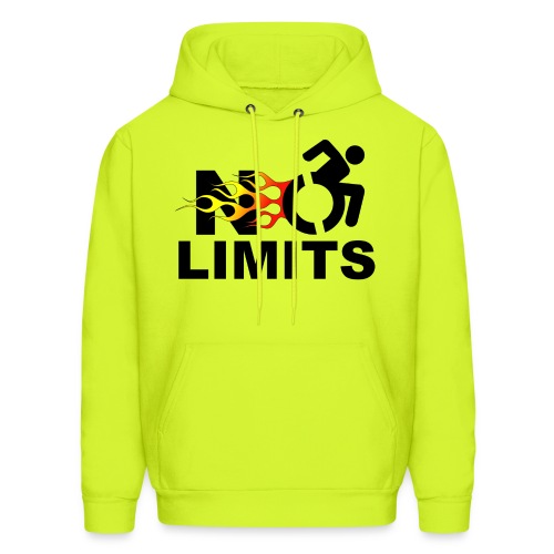 No limits for me with my wheelchair - Men's Hoodie