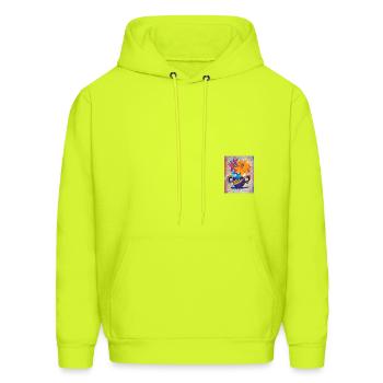 Flower pot - Men's Hoodie - safety green - Front - Elias (183cm)