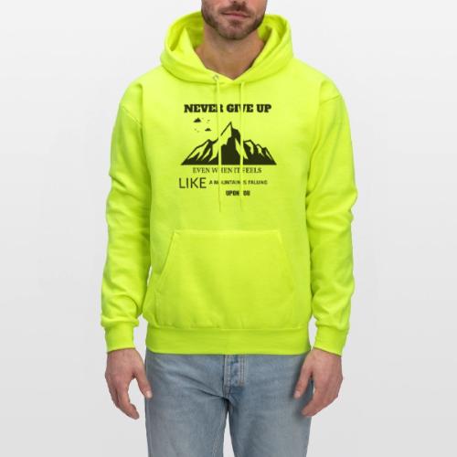 Never Give Up - Men's Hoodie
