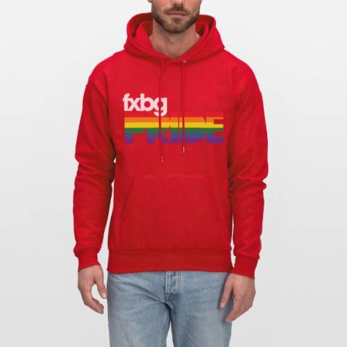 FXBG PRIDE Logo - WHITE - Men's Hoodie