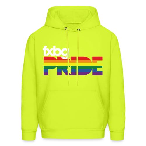 FXBG PRIDE Logo - WHITE - Men's Hoodie