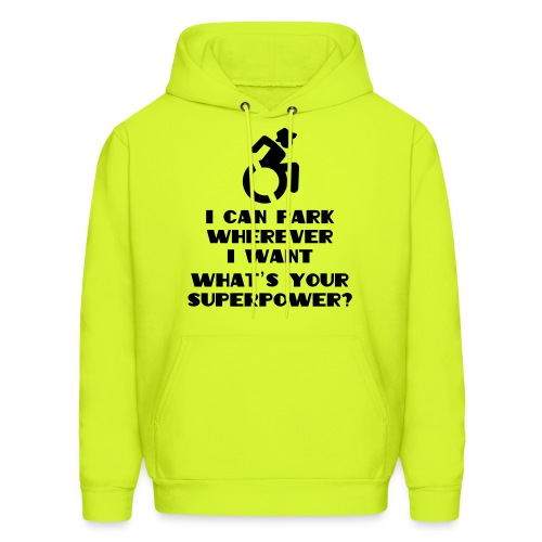 Superpower in wheelchair, for wheelchair users - Men's Hoodie