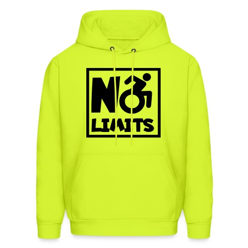 No limits for this wheelchair user. Humor * - Men's Hoodie