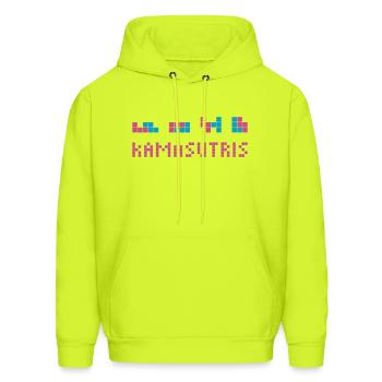 Kamasutris - Men's Hoodie - safety green - Front - Elias (183cm)