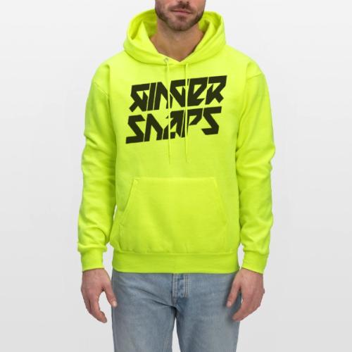 Ginger Snap5 logo (two lines black) - Men's Hoodie