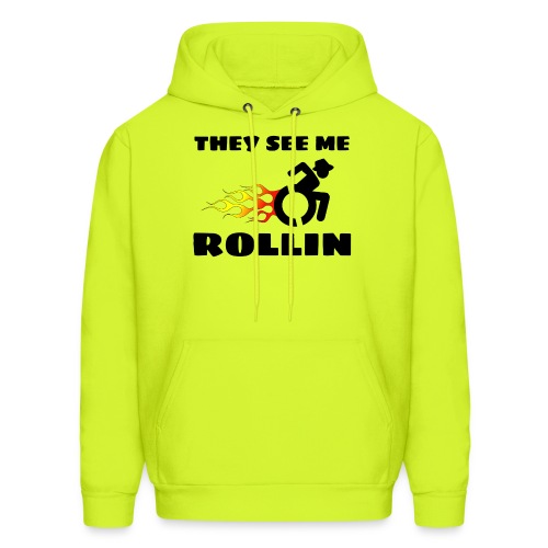 They see me rolling, for wheelchair users, rollers - Men's Hoodie