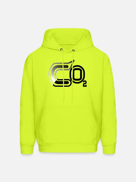 Halftone Arc Abstract - Men's Hoodie - safety green