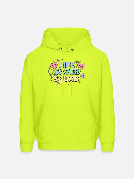Life Saver Squad - Men's Hoodie - safety green
