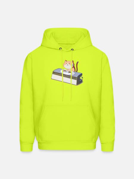 PanicMeow - Men's Hoodie - safety green