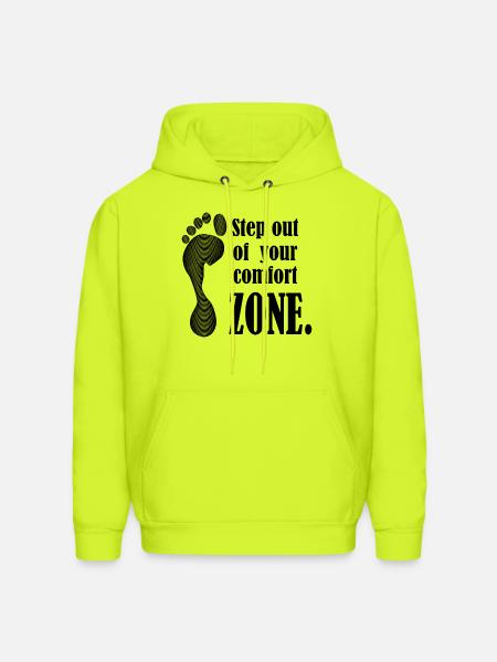 MOTIVATIONAL QUOTE - Men's Hoodie - safety green