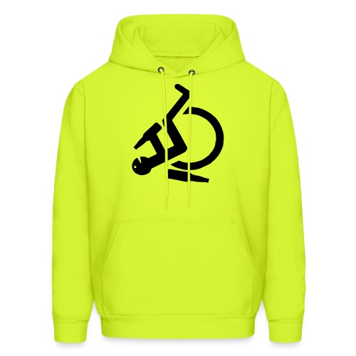 Drunk wheelchair user symbol - Men's Hoodie