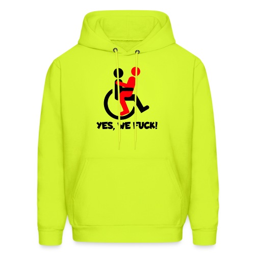 Yes, wheelchair users also fuck - Men's Hoodie