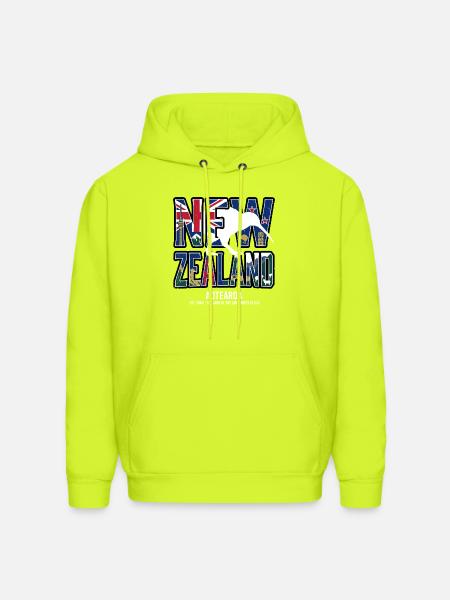 New_Zealand - Men's Hoodie - safety green