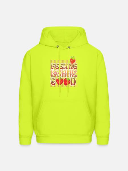 Feeling Berry Good - Men's Hoodie - safety green