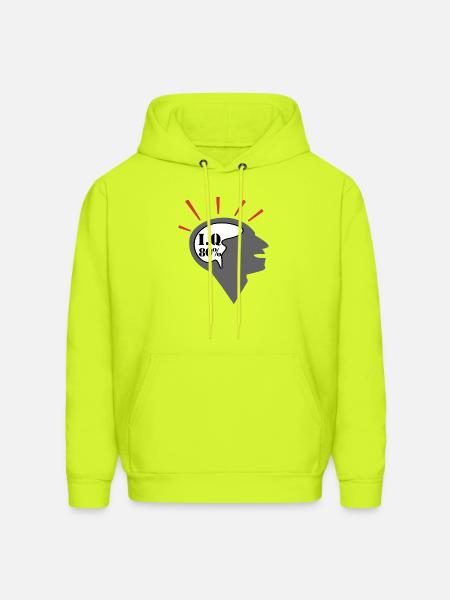 thinking man - Men's Hoodie - safety green