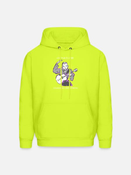 Learning_One_String - Men's Hoodie - safety green