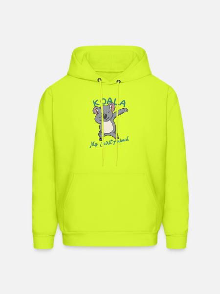 Koala Spirit Animal Dance - Men's Hoodie - safety green