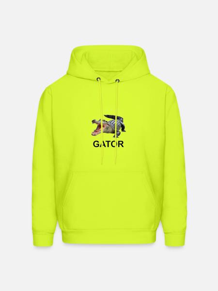 Gator shirt - Men's Hoodie - safety green