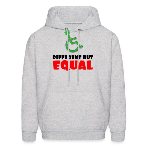 Different but EQUAL, wheelchair equality - Men's Hoodie