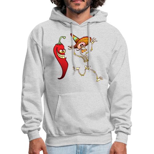 Hot Chili Pepper Nightmare for a Mexican Skeleton - Men's Hoodie