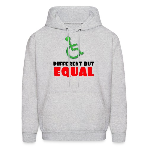 Different but EQUAL, wheelchair equality - Men's Hoodie