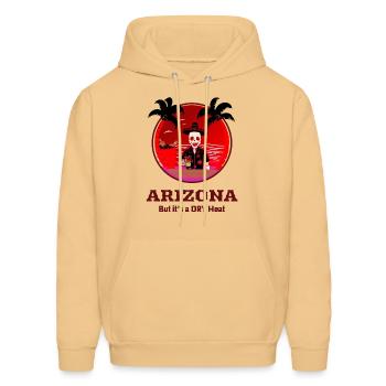 But it s a DRY Heat - Arizona Heat Fun - Men's Hoodie - light gold  - Front - Elias (183cm)