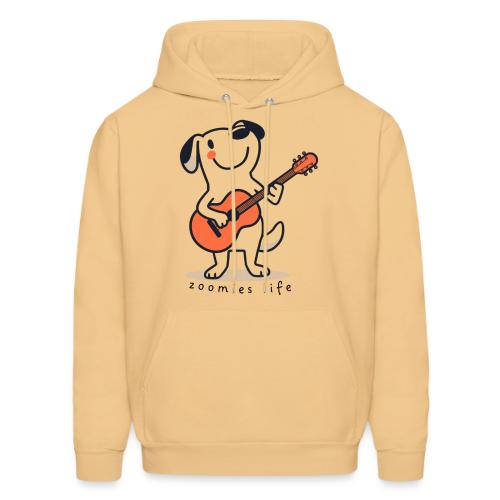 Guitar Playing Doggy - Men's Hoodie