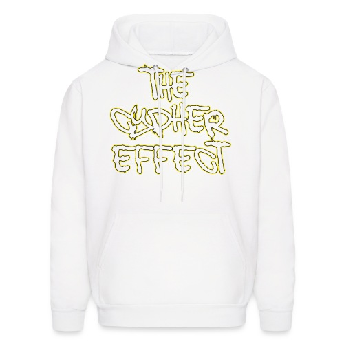 yellow outline tce2 png - Men's Hoodie