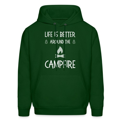 Life is better around campfire T-shirt - Men's Hoodie