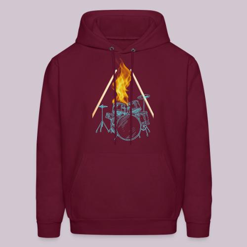 Drums on Fire - Men's Hoodie