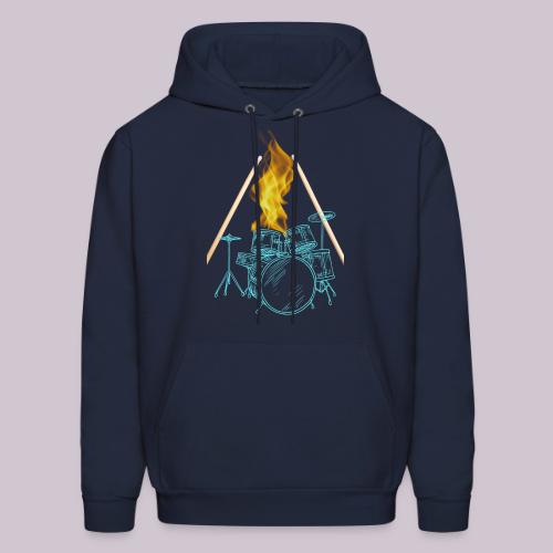 Drums on Fire - Men's Hoodie