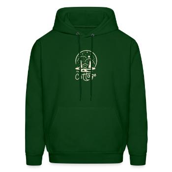 Cottage Core Inspiration Planner - Men's Hoodie - forest green - Front - Elias (183cm)